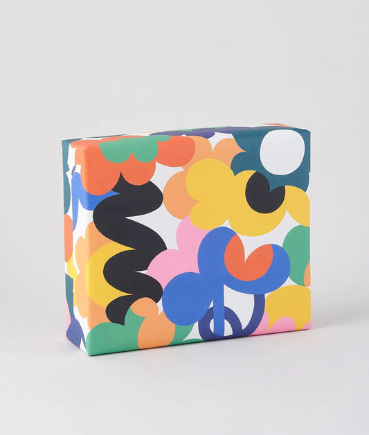 "Abstract Flowers" - Geschenkpapier