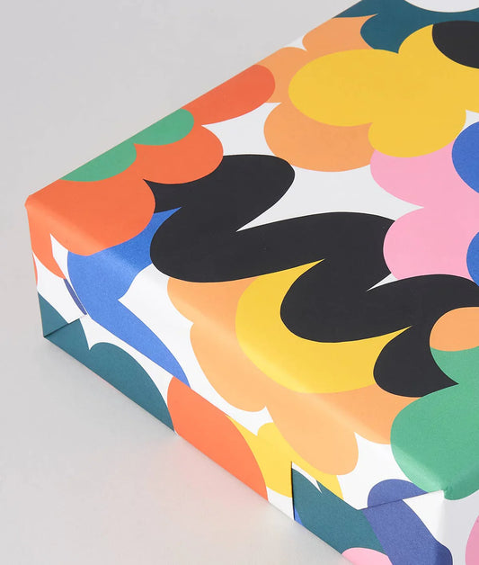 "Abstract Flowers" - Geschenkpapier